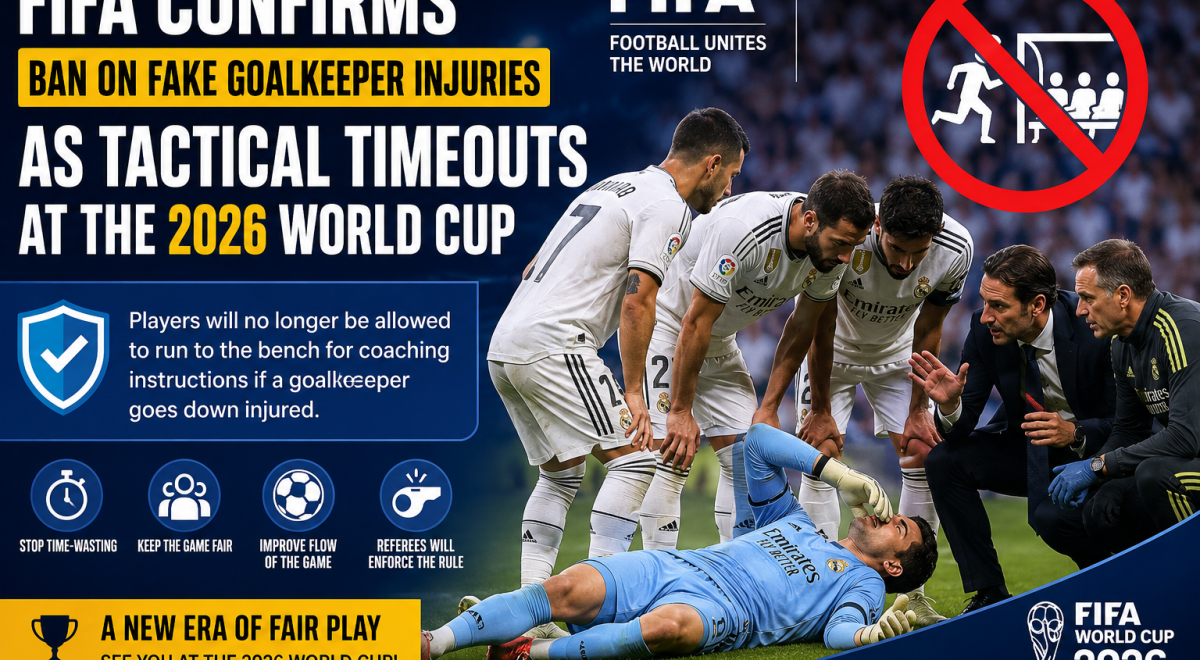 FIFA Confirms Ban on Fake Goalkeeper Injuries as Tactical Timeouts at the 2026 World Cup